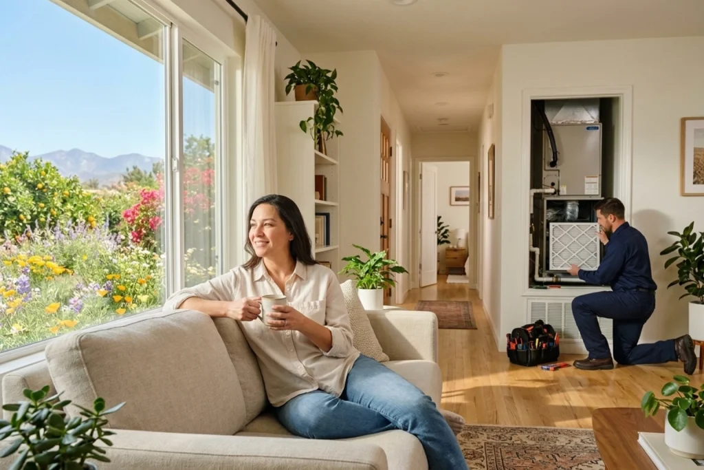 Cleaner indoor air during Riverside spring bloom